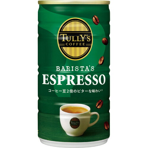 楽天コンプモト　楽天市場店伊藤園 タリーズコーヒー バリスタズ エスプレッソ 180g 缶 1セット（60本:30本×2ケース）（4901085613054 x60） 取り寄せ商品