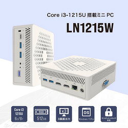 LINKS ミニPC LN1215W (Core i3-1215U/メモリ16GB/SSD・512GB/光学ドライブ無/Windows 11 Pro/O(LN1215W-16/512-W11Pr) 取り寄せ商品
