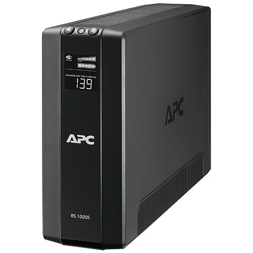シュナイダーエレクトリック APC RS 1000VA Sinewave Battery Backup 100V 5年保証(BR1000S-JP5W) 取り寄せ商品
