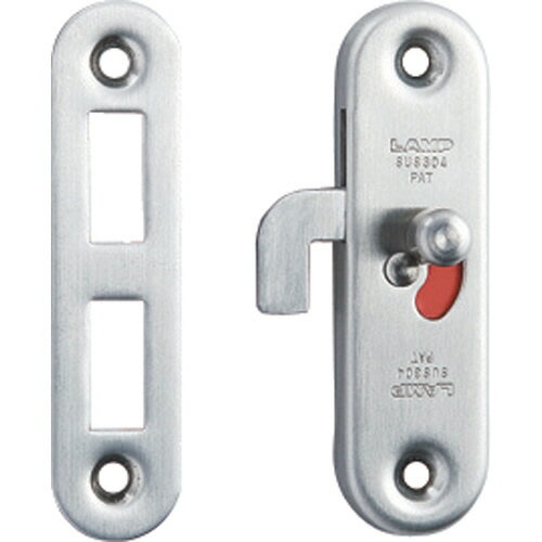 スガツネ工業 LAMP 引戸面付け細口カマ錠 室内側表示付 180578 1セット(HC65) 目安在庫=○