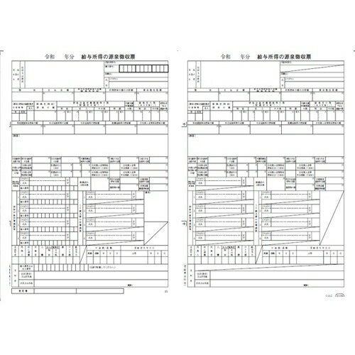 オービックビジネスコンサルタント OBC 単票源泉徴収票(給与支払報告書なしタイプ)/(令和7年分)(対応OS..