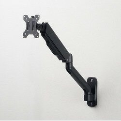 サンワサプライ SANWA SUPPLY 壁掛け式モニターアーム（3関節アーム）(CR-LAW119BK) メーカー在庫品