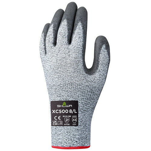 ショーワグローブ XC500 ワイヤーテックスウレタンパーム手袋 XL グレー 1セット(60双)(4901792047029 x60) 目安在庫=○