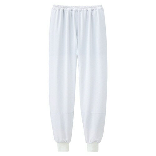 ミドリ安全 食品産業向け作業服 ベルデクセル 男女共用スラックス F18B084W ホワイト S 1着(F18B084W-S) 取り寄せ商品