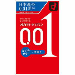 オカモト 001 ゼロワン たっぷりゼリー 3コ入(4547691765772) 目安在庫=△