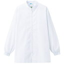 ミドリ安全 白衣 食品産業向け 男女共用 長袖コート ブロード 薄地 MHS27 ホワイト L 1着(MHS27-UE-L) 目安在庫=○