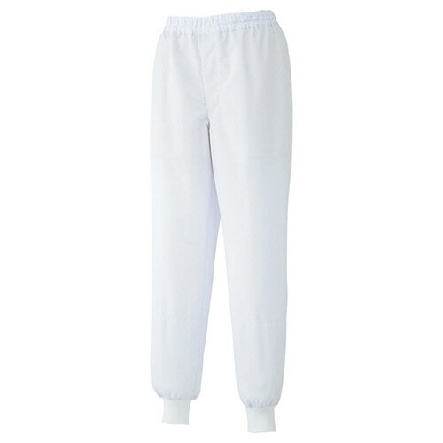 ミドリ安全 白衣 食品産業向け 男子スラックス MHS18W ホワイト 薄地 S 1着(MHS18W-SITA-S) 取り寄せ商品