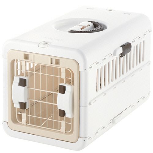 お外でキャリー、お家でハウス、たたんでぺったんこ！ペットを守る丈夫なハードタイプ。※こちらは【取り寄せ商品】です。必ず商品名等に「取り寄せ商品」と表記の商品についてをご確認ください。599327。衣料・生活用品 ＞ レジャー／園芸／ペット用品 ＞ ペット用品 ＞ 犬用ケージ・キャリー・ベッド。●使わないときは、スリムに収納できます。Sサイズ・色はアイボリーです。●シートベルトに固定できるから、車での安全対策に。●プラスチック製なので、水洗いできてお手入れ簡単。●普段からハウスとして慣れておくことで、来客時や災害時の移動にも安心です。●左右どちらからでも開閉OK：車の座席を選ばず設置できます。●ワンタッチで扉の取り外しOK：扉は簡単に取り外せます。外した扉は、背面に収納できます。●シートベルト固定機能付き：引っかけ部にかけるだけで、簡単に取り付けられます。