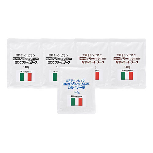 ノーブランド マルコパスタ 3種セット 【なすのミートソース・きのこクリームソース×各2、カルボナーラ×1】(K60117714) 取り寄せ商品