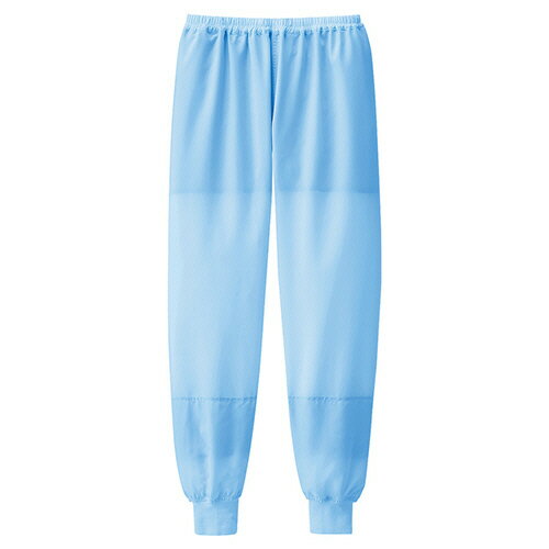 ミドリ安全 食品産業向け作業服 ベルデクセル 男女共用スラックス F16B080B ブルー M 1着(F16B080B-M) 取り寄せ商品