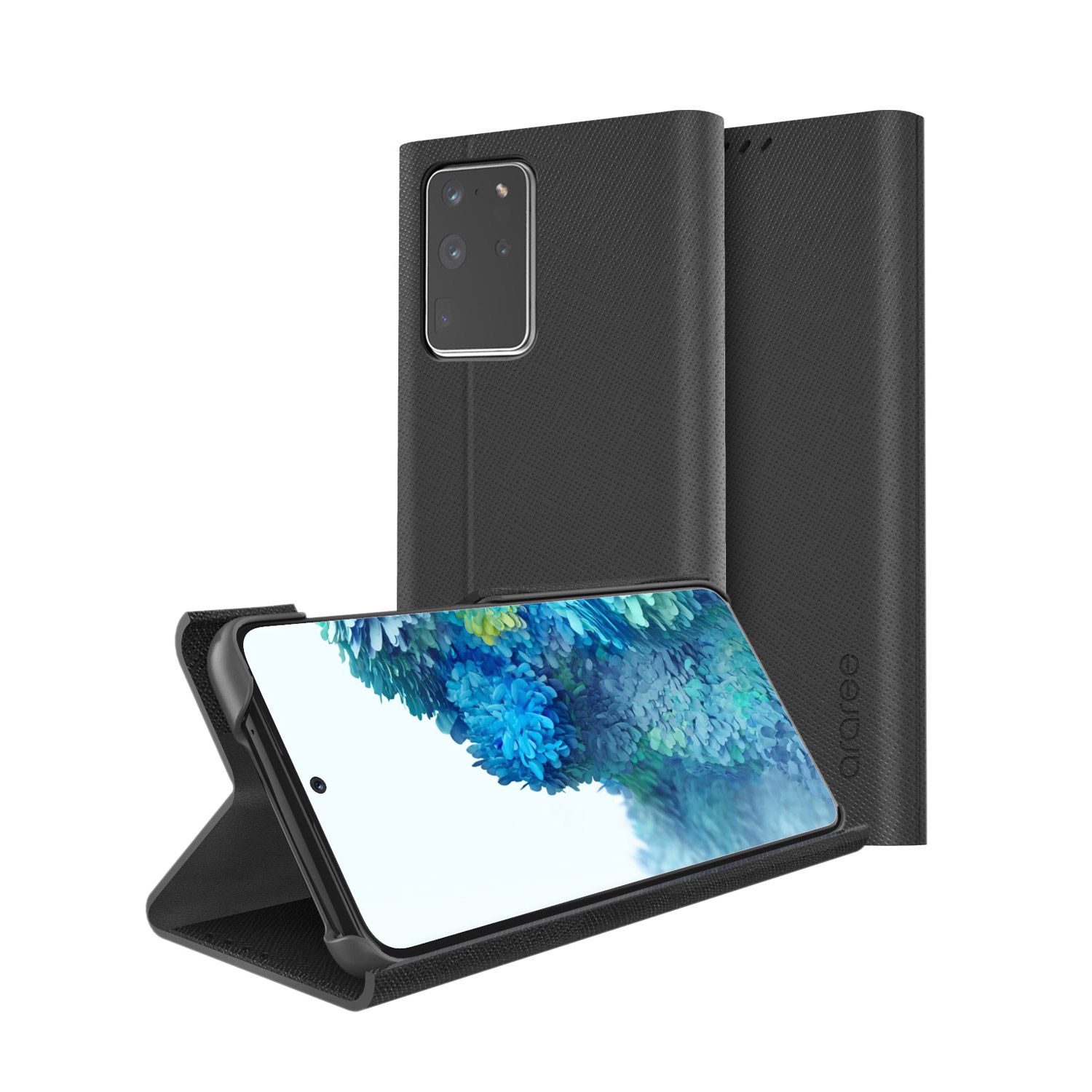 araree Galaxy S20 Ultra BONNET STAND ブラック(AR19155S20U) 仕入先在庫品
