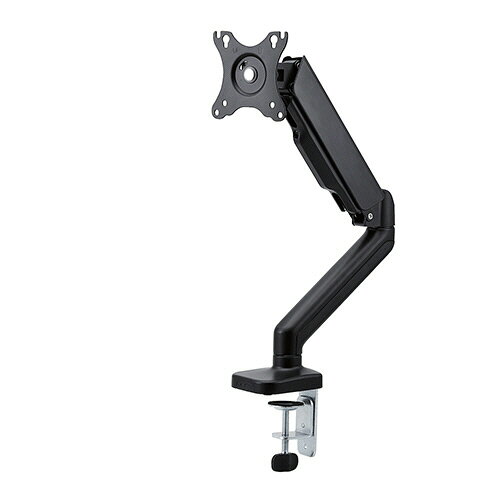 エレコム ELECOM ディスプレイアーム(シングルアーム/ガス式) 17-32型対応 ブラック 1台(DPA-SS02BK) 取り寄せ商品