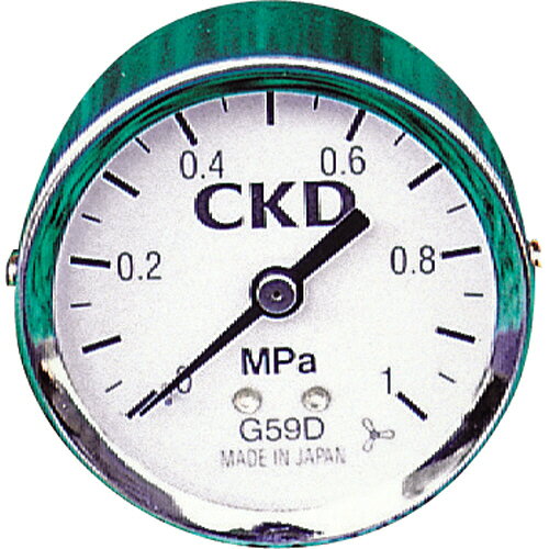 CKD 圧力計 R4/1 表示板径52mm 1個(G59D-8-P10) 取り寄せ商品