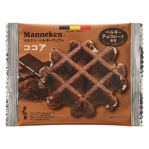 ベルギーチョコレート使用※こちらは【取り寄せ商品】です。必ず商品名等に「取り寄せ商品」と表記の商品についてをご確認ください。ほんのりビターなベルギーチョコレート入り(チョコレート類中41.9%)。また、オランダ産のココアパウダーをプラスし、甘く奥深いカカオの味わいを楽しめるワッフルに仕上げました。