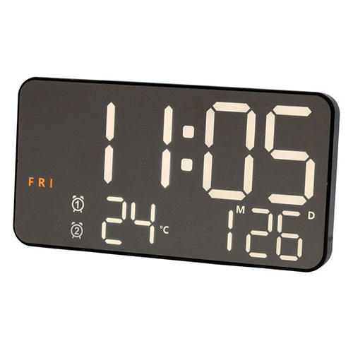 SLOWER LED CLOCK Cielo CHOCO 置き掛け兼用(SLW414) 取り寄せ商品