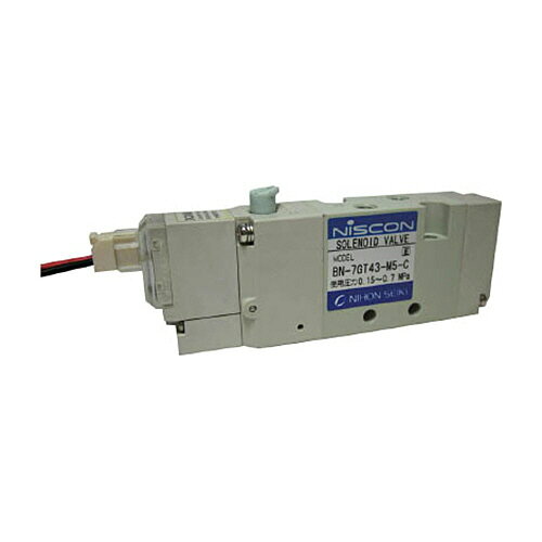 日本精器 4方向電磁弁M5シングルAC100V7GT 1台(BN7GT43M5CE100) 取り寄せ商品