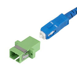 StarTech.com 光ケーブル中継コネクター/10個セット/SC-SC/OS2シングル/SC-APC(SIMPLEXSCAPCF) 目安在庫=△