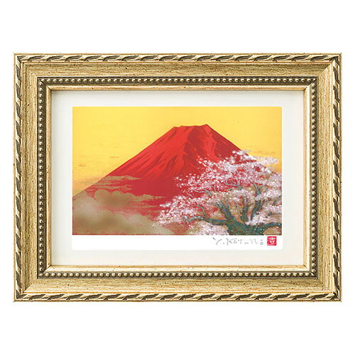 吉岡浩太郎絵画額 RE2 「赤富士桜」 スタンド付※こちらは【取り寄せ商品】です。必ず商品名等に「取り寄せ商品」と表記の商品についてをご確認ください。美しい色使いと鮮やかな発色が魅力的な吉岡浩太郎の絵画額。桜は合格祈念、旅立ちを。富士は出世、繁栄を招き、開運力があり、金運を高めるとされている、よりよい縁起物です。壁掛用(壁掛ひも付)。メーカー品番 : 214023 サイズ : 21.8×16.7×2.2cm 本体重量 : 約207g 材質 : フレーム…樹脂、前面…PET 生産国 : 日本 ※フレームデザインが変更になる場合がございます。