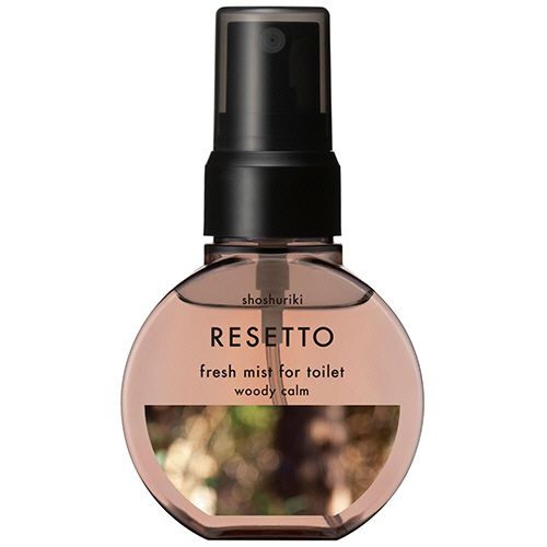 エステー 消臭力 トイレのフレッシュミスト RESETTO 本体 ウッディカーム 60mL 1個(132676) 取り寄せ商品 compmoto-r-12539306 コンプモト 楽天市場店 パッケージ画像