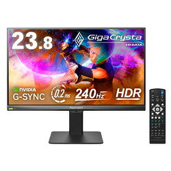 アイオーデータ 23.8型ゲーミングモニターゲムスタ黒(LCD-GD243UDB-F) 取り寄せ商品