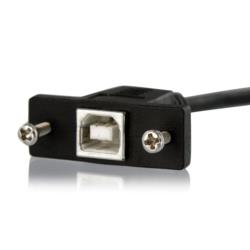 StarTech.com パネルマウント用USB2.0ケーブル 30cm Bポート メス/オス(USBPNLBFBM1) 目安在庫=○