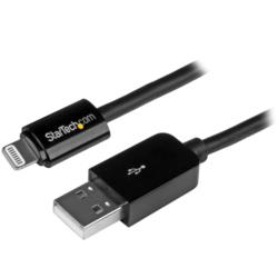 コンプモト 楽天市場店のStarTech.com Lightningケーブル/USB-A/3m/480Mbps/Apple MFi認証/ブラック(USBLT3MB) 目安在庫=△｜アングル2
