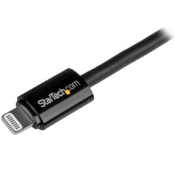 コンプモト 楽天市場店のStarTech.com Lightningケーブル/USB-A/3m/480Mbps/Apple MFi認証/ブラック(USBLT3MB) 目安在庫=△｜アングル3