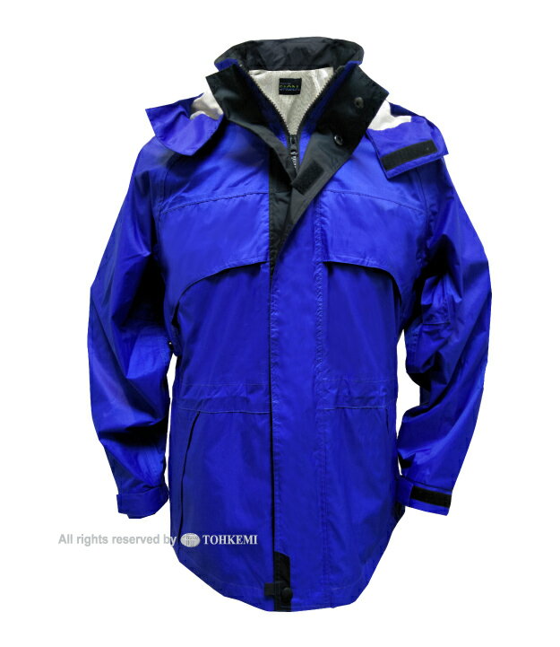 【送料無料】【即日発送】最高の満足をお約束! トオケミ(TOHKEMI) 透湿レインウェア　NEW(AMAYADORI)サキュラ(#4700 テフロン仕様 ブルー)【雨具 合羽 カッパ メンズ 空気 循環 快適 上下 スーツ アウトドア 高機能 おしゃれ　ゴルフ 登山 トレッキング】