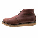 レッドウィング Red Wings 595 CHUKKA VIBRAM GUMLITE レザー チャッカー ブーツ 靴 USA製 27392 8 26.5 ブラウン ur118 【中古】