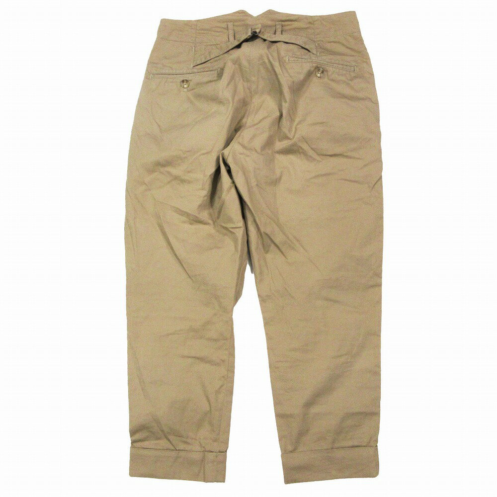 ENGINEERED GARMENTS エンジニアードガーメンツ USA製 テーパード パンツ コットン タック サイズ30 ベージュ メンズ 【中古】