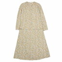 美品 Vintage Burberrys バーバリーズ 花柄 セットアップ ブラウス シャツ ロング スカート オールド ベージュ 9 レディース 【中古】(4)