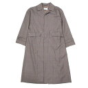 美品 MACKINTOSH PHILOSOPHY マッキントッシュフィロソフィー コート ジャケット グレンチェック柄 6 M ブラウン メンズ 【中古】