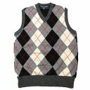 コムデギャルソン オム COMME des GARCONS HOMME アーガイル チェック ニット ベスト 2007年製 M マルチカラー ur179 【中古...