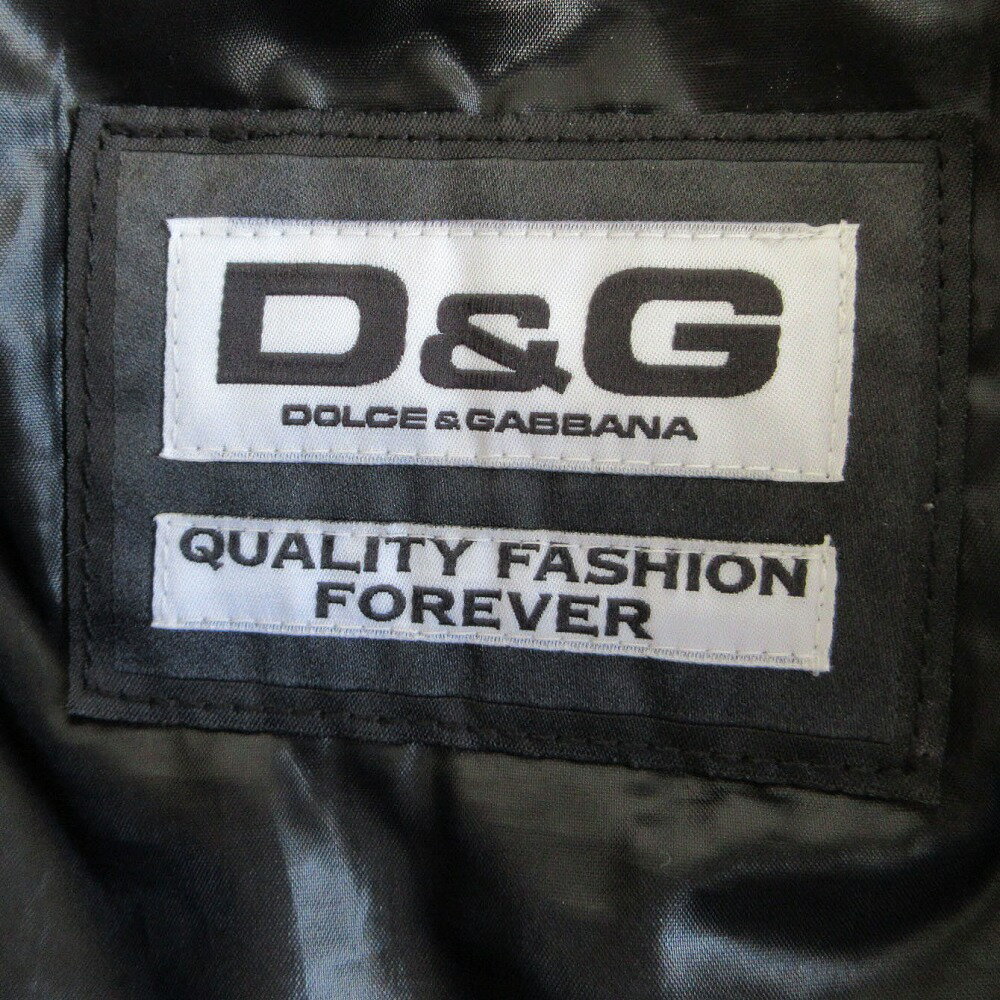 D&G ドルチェアンドガッバーナ DOLCE&GABBANA 00s MANY ZIP SWITCHING LEATHER スエード 切替 ジャケット メンズ 【中古】