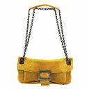 Roger Vivier ロジェヴィヴィエ ヴィヴカバ スクエアバックル Wチェーン フラップ スエード ショルダーバッグ レディース 【中古】