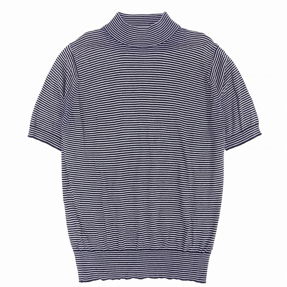 Vintage JOHN SMEDLEY ジョンスメドレー 英国製 シーアイランドコットン ニット カットソー 半袖 38 M ..