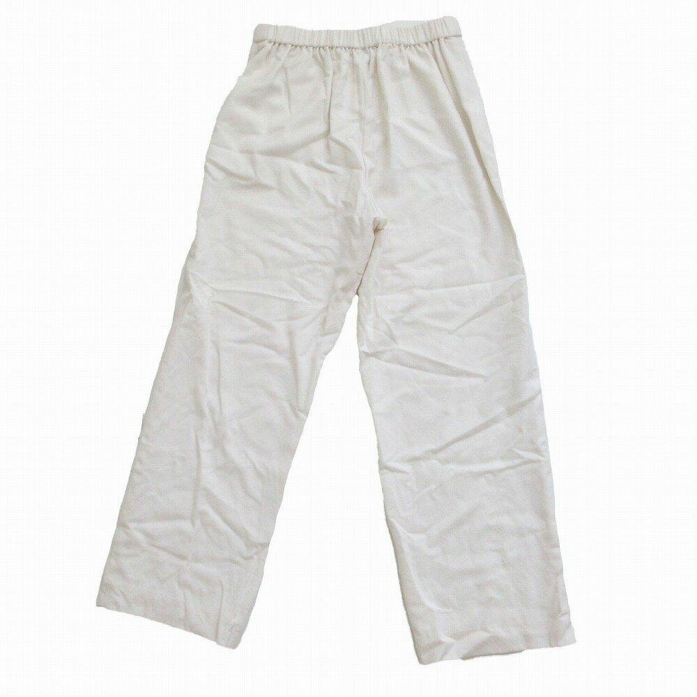 Theory セオリー 23AW Sleek Flannel Clean ST Pullon GH パンツ スラックス ホワイト サイズS レディース 【中古】