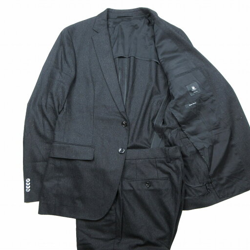 HUGO BOSS ヒューゴボス スーツ セットアップ COLOMBO コロンボ テーラードジャケット スラックス 50 L ダークグレー メンズ 【中古】 HUGO BOSS ヒューゴボス スーツ セットアップ COLOMBO コロンボ テーラードジャケット スラックス 50 L ダークグレー メンズ 【中古】