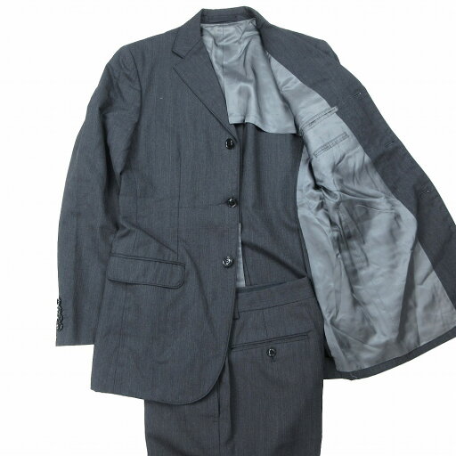 メンズメルローズ COMPLET for MENS MELROSE スーツ セットアップ テーラード ジャケット スラックス 3 ダークグレー ur82 【中古】 メンズメルローズ COMPLET for MENS MELROSE スーツ セットアップ テーラード ジャケット スラックス 3 ダークグレー ur82 【中古】