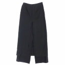 IIROT イロット レイヤード パンツ コットン ブレンド トラウザーズ ボトムス サイズ38 M ブラック 黒 レディース 【中古】
