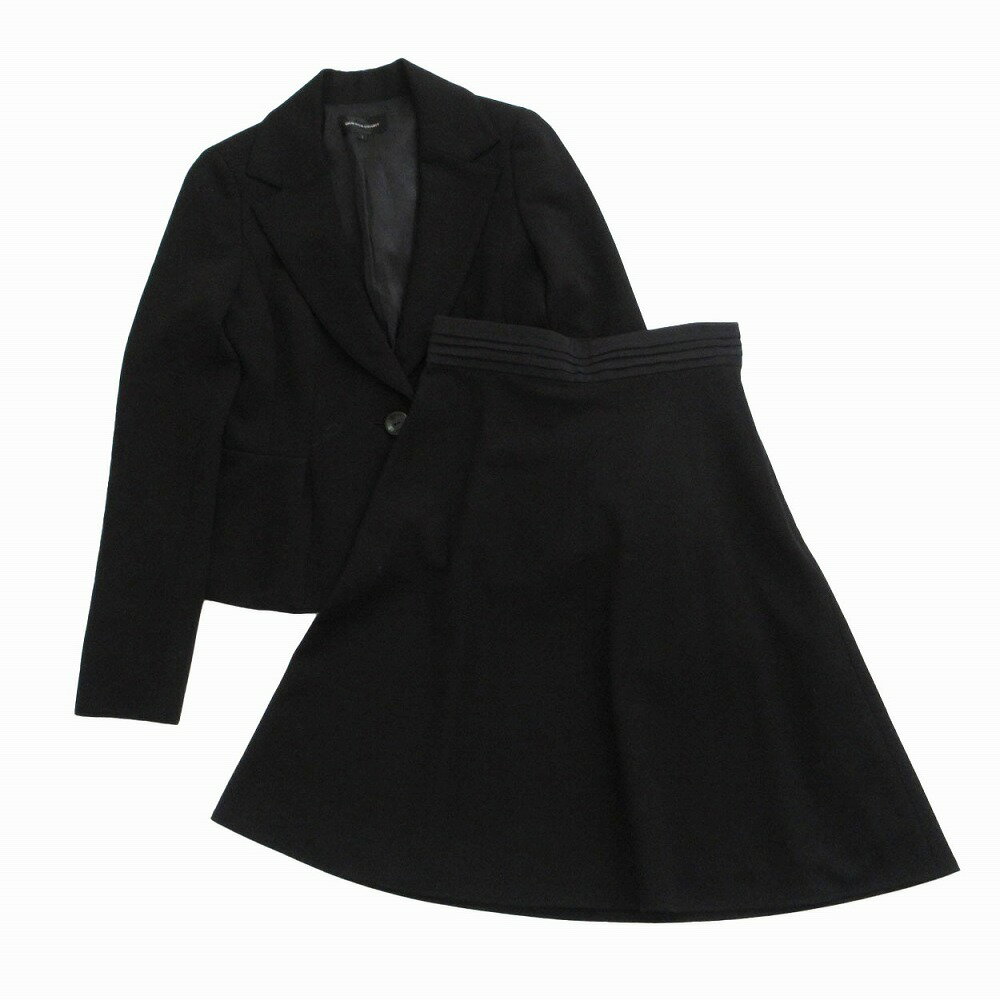 QUEENS COURT クインズコート スーツセットアップ スカートブラック サイズS レディース 【中古】