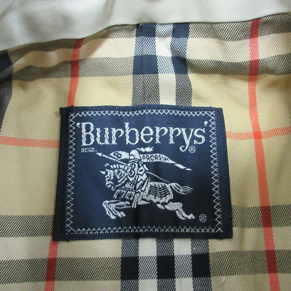 BURBERRYS バーバリーズ EWO50-902-01 ノバチェック裏地 ステンカラーコート バルマカーンコート サイズS メンズ 【中古】
