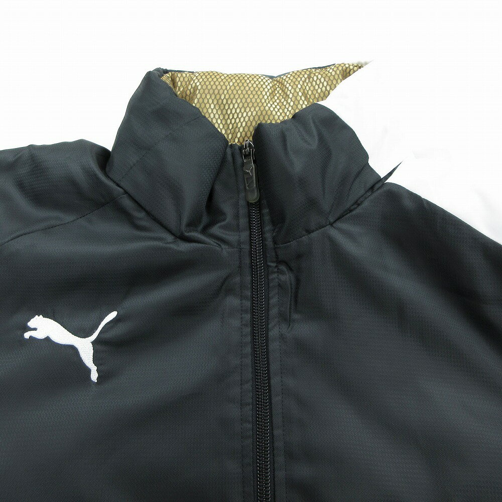 PUMA プーマ ジャケット ブルゾン 中綿入り ウインドブレーカー 上着 サイズO ブラック 黒 メンズ 【中古】