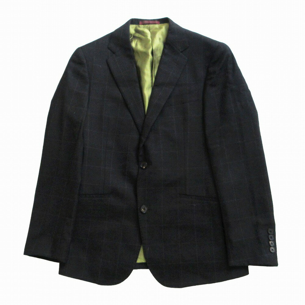 TIMOTHY EVEREST SCHOFIELD&SMITH ALL Wool 英国製 3ピース チェック柄 スーツセットアップ チャコールグレーサイズM メンズ 【中古】