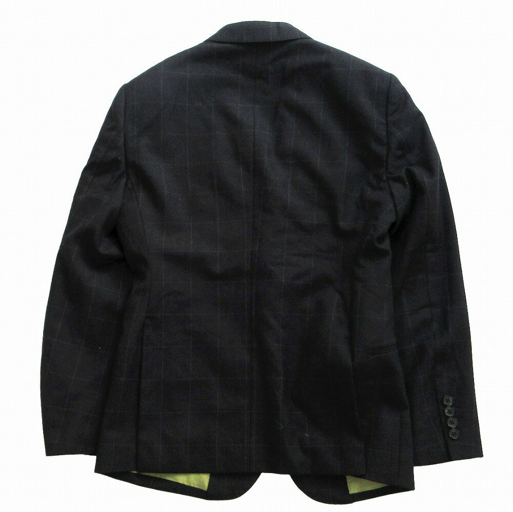 TIMOTHY EVEREST SCHOFIELD&SMITH ALL Wool 英国製 3ピース チェック柄 スーツセットアップ チャコールグレーサイズM メンズ 【中古】