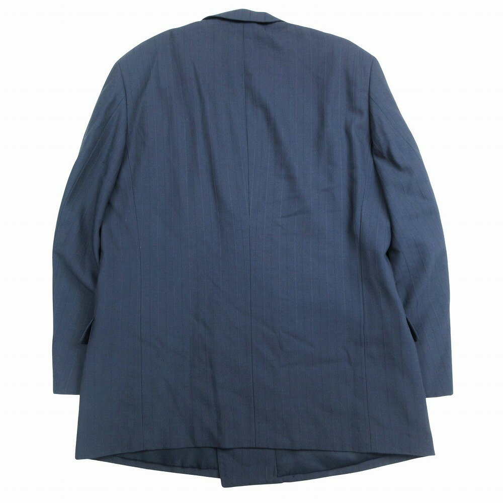 MANASALOWORL マナサロワール ダブルスーツ セットアップ ネイビー ピークドラペル ネイビー サイズL メンズ 【中古】