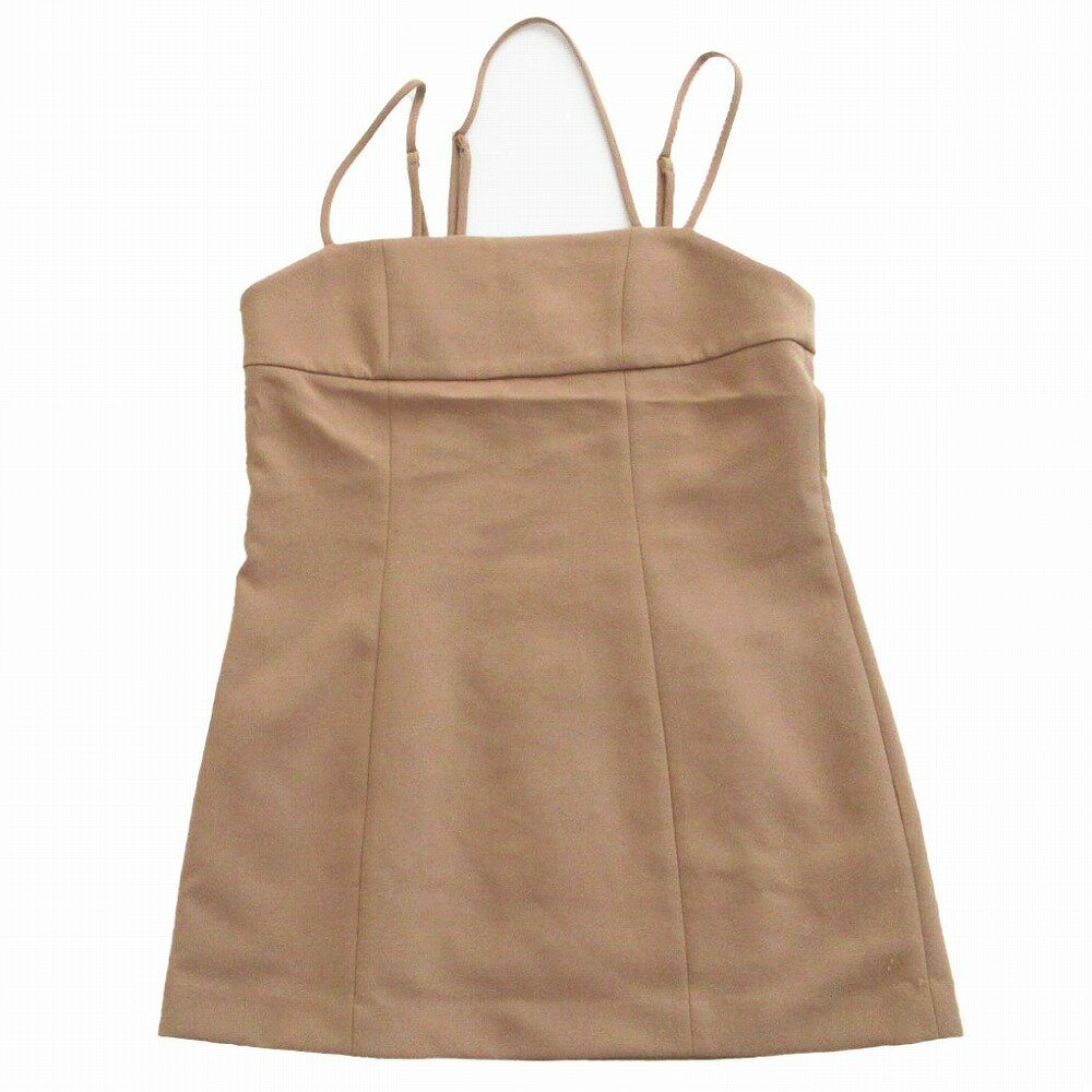 CLANE クラネ SLANT BUSTIER スラントビスチェ ノースリーブ トップス ベージュ 12122-4032 サイズS レディース 【中古】