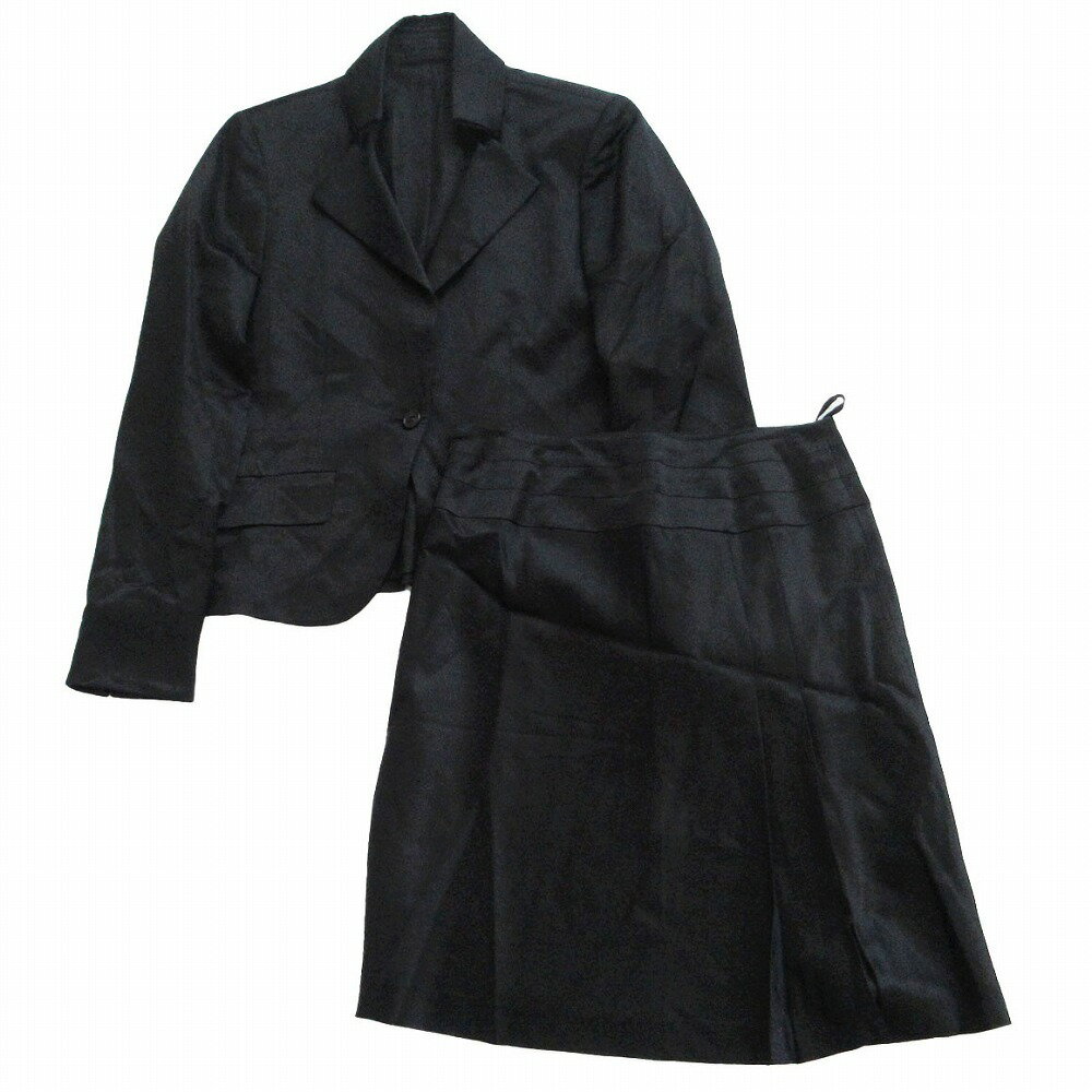 K.T. ケーティー キヨコタカセ スカートスーツ セットアップ ブラック サイズM レディース 【中古】