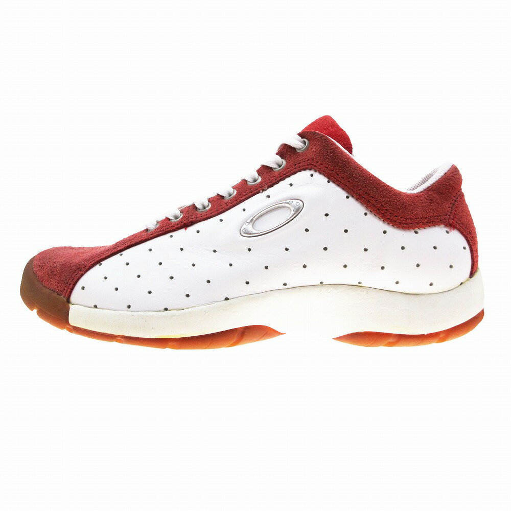 オークリー Oakley Y2K 00s FACTORY PILOT SUEDE WHITE RED 12041-106 ファクトリーパイロット スニーカー メンズ 【中古】