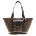 LOUIS VUITTON ルイヴィトン ダミエ トートバッグ ショルダーバッグ 肩掛け 鞄 マノスクPM N51121 廃盤 カバン レディース 【中古】